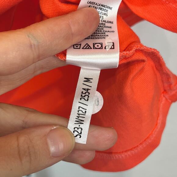 NWT LIFE IS GOOD Short Sleeve Crusher Tee Shirt V Neck Awesome Cats Orange M - Picture 9 of 10